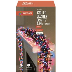 Premier - 720 LED Multi Action Cluster Brights With Timer - Rainbow/Green Premier - 720 LED Multi Action Cluster Brights With Timer - Rainbow/Green