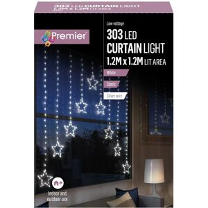 Premier - Pin Wire Star V Curtain 1.2m - 303 White LEDs Premier - Pin Wire Star V Curtain 1.2m - 303 White LEDs