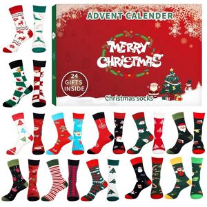 Unbranded Stocking Advent Calendar 24 Days Countdown Christmas Cotton Socks For Adults Dif Unbranded Stocking Advent Calendar 24 Days Countdown Christmas Cotton Socks For Adults Dif
