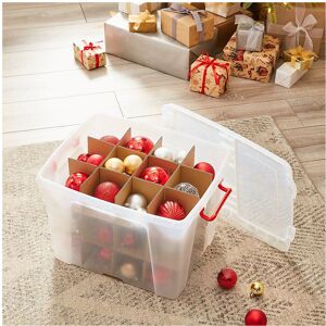 Strata 36 Bauble Storage Box with Divider 40 Litre Strata 36 Bauble Storage Box with Divider 40 Litre