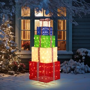 Unbranded 6FT Pre-Lit Christmas Gift Box Tower Pull Up Present w/200 LED Lights Unbranded 6FT Pre-Lit Christmas Gift Box Tower Pull Up Present w/200 LED Lights