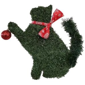 Unbranded Cat Shaped Christmas Wreath Front Door Artificial Pine Branches Unbranded Cat Shaped Christmas Wreath Front Door Artificial Pine Branches