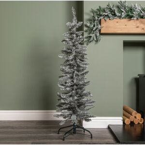 Samuel Alexander 4ft Grey Pencil Christmas Tree With Green Metal Stand and 168 Tips Samuel Alexander 4ft Grey Pencil Christmas Tree With Green Metal Stand and 168 Tips