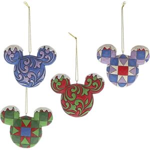 Disney Traditions Mickey Mouse Head Hanging Ornament Set Disney Traditions Mickey Mouse Head Hanging Ornament Set
