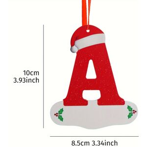 YETP STAR (A) 1PC Christmas Tree Decoration Letter Pendant, 26 Christmas Hat Letter Home D YETP STAR (A) 1PC Christmas Tree Decoration Letter Pendant, 26 Christmas Hat Letter Home D