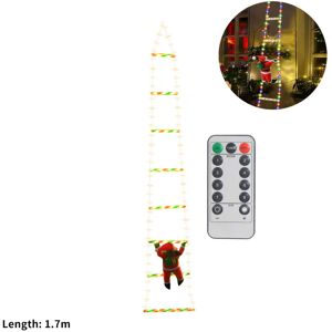 Unbranded (colorful -1.7m) LED Christmas Ladder Lights with Santa Claus Doll String Light Unbranded (colorful -1.7m) LED Christmas Ladder Lights with Santa Claus Doll String Light