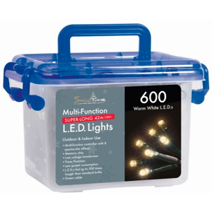 Snow Time 600 LED String/Fairy Christmas Tree Lights - Warm White Snow Time 600 LED String/Fairy Christmas Tree Lights - Warm White