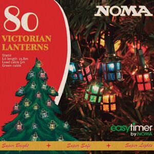 NOMA Victorian Lantern Christmas String Lights 80 Multicolour LED NOMA Victorian Lantern Christmas String Lights 80 Multicolour LED