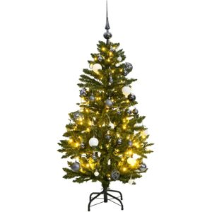 (green, 150 cm/ with LEDs & white balls) vidaXL Artificial Hinged Christmas Tree (green, 150 cm/ with LEDs & white balls) vidaXL Artificial Hinged Christmas Tree