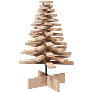 vidaXL Natural Wooden Christmas Tree - 80 cm Decor vidaXL Natural Wooden Christmas Tree - 80 cm Decor