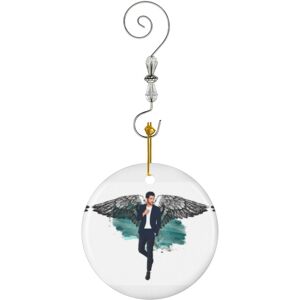 Famgem (Lucifer Flying-7523) Christmas Ornaments Ceramic Charm with Hook Crystal Handma Famgem (Lucifer Flying-7523) Christmas Ornaments Ceramic Charm with Hook Crystal Handma
