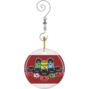 Famgem (Henry Hoover And Friends-603) Christmas Ornaments Ceramic Charm with Hook Cryst Famgem (Henry Hoover And Friends-603) Christmas Ornaments Ceramic Charm with Hook Cryst
