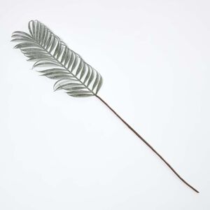 HOMESCAPES Glitter Palm Leaf Single Stem HOMESCAPES Glitter Palm Leaf Single Stem