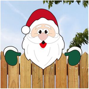 Unbranded (Style D) Snowman Elk Santa Claus Christmas Fence Peeker Decoration Outdoor Gard Unbranded (Style D) Snowman Elk Santa Claus Christmas Fence Peeker Decoration Outdoor Gard