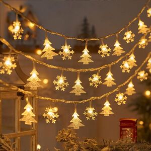 Unbranded (1.5m 10lights, Snowflake Xmas Tree) Christmas LED Snowflake String Lights - Bat Unbranded (1.5m 10lights, Snowflake Xmas Tree) Christmas LED Snowflake String Lights - Bat