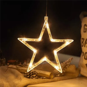winwin (Pentagram) Novelty Christmas Window Decoration Hanging Lights winwin (Pentagram) Novelty Christmas Window Decoration Hanging Lights