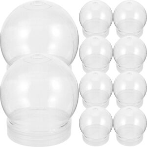 Unbranded 10pcs Clear Water Globes With Screw Off Cap Empty Snow Globe Making Props Unbranded 10pcs Clear Water Globes With Screw Off Cap Empty Snow Globe Making Props