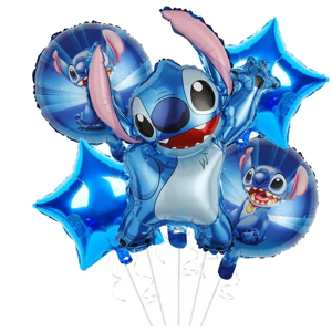 Unbranded Stitch & Lilo Balloons set foil balloon Kid birthday party decor 5 Pcs Unbranded Stitch & Lilo Balloons set foil balloon Kid birthday party decor 5 Pcs