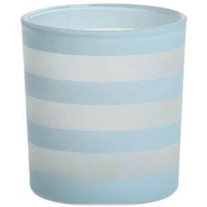 Yankee Candle Coastal Stripe Votive Light Blue Holder Yankee Candle Coastal Stripe Votive Light Blue Holder