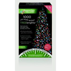 Premier - 1000 LED Multi Action Treebrights With Timer - Multi/Green Premier - 1000 LED Multi Action Treebrights With Timer - Multi/Green