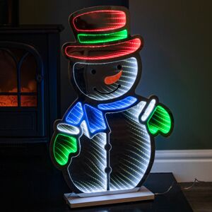 Premier Decorations Ltd 60cm Snowman Infinity Christmas Decoration with Multi-Coloured LEDs Premier Decorations Ltd 60cm Snowman Infinity Christmas Decoration with Multi-Coloured LEDs