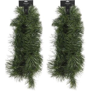 URBN Living (2 Pcs) 270cm Realistic Christmas Garland Green Leaf Fireplace Door Stairs Wreat URBN Living (2 Pcs) 270cm Realistic Christmas Garland Green Leaf Fireplace Door Stairs Wreat