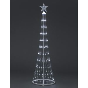 YöL 1.8m Light Up Christmas Cone Tree 220 Ice White LEDs Decoration YöL 1.8m Light Up Christmas Cone Tree 220 Ice White LEDs Decoration