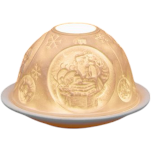 Shiseido Small Lithophane Christmas Dome Tealight Candle Holder - Christmas Stories Shiseido Small Lithophane Christmas Dome Tealight Candle Holder - Christmas Stories