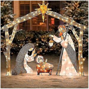 Unbranded Kongque - Lighted Outdoor Nativity Scene, Christmas Holy Family Yard Decoration Unbranded Kongque - Lighted Outdoor Nativity Scene, Christmas Holy Family Yard Decoration