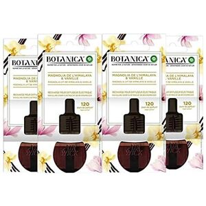 4 X Botanica by Air Wick Scented Oil Refill Vanilla & Magnolia 19ml 4 X Botanica by Air Wick Scented Oil Refill Vanilla & Magnolia 19ml