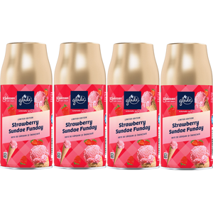 Glade Automatic Spray Refill 269ml (4-Pack) – Strawberry Sundae Funday, Warm Str Glade Automatic Spray Refill 269ml (4-Pack) – Strawberry Sundae Funday, Warm Str