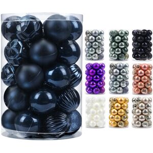 AMS 34ct Christmas Ball Mini Ornaments Party Decorations Shatterproof Festival P AMS 34ct Christmas Ball Mini Ornaments Party Decorations Shatterproof Festival P