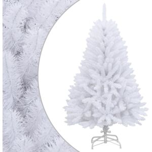 vidaXL Artificial Hinged Christmas Tree with Stand White 47.2 vidaXL Artificial Hinged Christmas Tree with Stand White 47.2