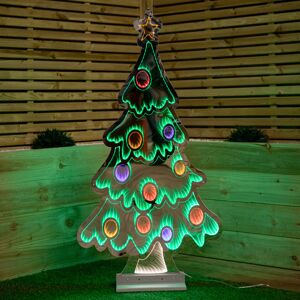 Festive Productions Ltd 4ft Light up Christmas Tree Infinity Decoration with Multi-Coloured LEDs Festive Productions Ltd 4ft Light up Christmas Tree Infinity Decoration with Multi-Coloured LEDs