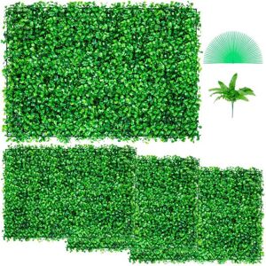 Vevor MLCZWQ4PC24X16001V0 Artificial Boxwood Panel UV Boxwood Hedge Wall Panels Vevor MLCZWQ4PC24X16001V0 Artificial Boxwood Panel UV Boxwood Hedge Wall Panels