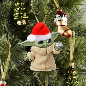 Unbranded (StyleE) Baby Cartoon Adorable Yoda Santa Holiday Decoration Perfect Christmas T Unbranded (StyleE) Baby Cartoon Adorable Yoda Santa Holiday Decoration Perfect Christmas T