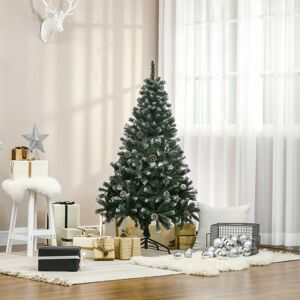 HOMCOM 5FT Artificial Christmas Tree Xmas Indoor Decoration, Automatic Open HOMCOM 5FT Artificial Christmas Tree Xmas Indoor Decoration, Automatic Open