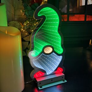 Samuel Alexander 30cm Infinity Light up Christmas Gonk Decoration with Green & White LEDs on Meta Samuel Alexander 30cm Infinity Light up Christmas Gonk Decoration with Green & White LEDs on Meta