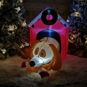 Samuel Alexander 1.2m Inflatable Light Up LED Indoor Outdoor Dog House Christmas Decoration Samuel Alexander 1.2m Inflatable Light Up LED Indoor Outdoor Dog House Christmas Decoration