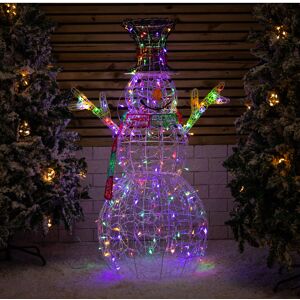 Samuel Alexander 1.3m Light up Soft Acrylic Christmas Snowman with 160 Multi-Coloured LEDs Samuel Alexander 1.3m Light up Soft Acrylic Christmas Snowman with 160 Multi-Coloured LEDs