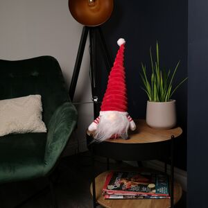 Samuel Alexander 40cm Sitting Plush Christmas Gonk with Grooved Hat in Red Samuel Alexander 40cm Sitting Plush Christmas Gonk with Grooved Hat in Red
