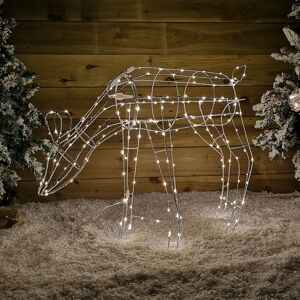 Samuel Alexander 63cm Outdoor Twinkling LED Grazing Reindeer Christmas Decoration in Warm White Samuel Alexander 63cm Outdoor Twinkling LED Grazing Reindeer Christmas Decoration in Warm White