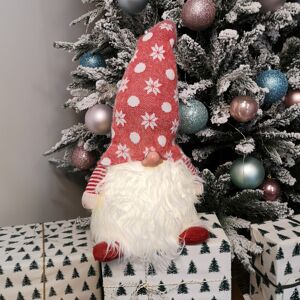 Samuel Alexander 56cm Battery Operated Light Up Christmas Standing Gonk Decoration in Red Samuel Alexander 56cm Battery Operated Light Up Christmas Standing Gonk Decoration in Red