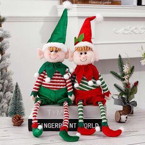 Unbranded (A001) Big Size Christmas Plush Leg Elf Doll Ornaments Boys and Girls Elf Toy Do Unbranded (A001) Big Size Christmas Plush Leg Elf Doll Ornaments Boys and Girls Elf Toy Do