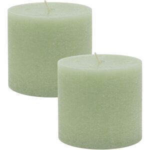 Carousel Home Pack of 2 Light Green Unscented Pillar Candle Church Pillar Candle Votive Lant Carousel Home Pack of 2 Light Green Unscented Pillar Candle Church Pillar Candle Votive Lant