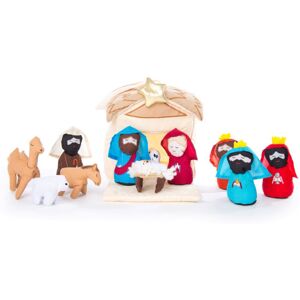 Carousel Home Fabric Christmas Nativity Set Traditional Nativity Crib Scene with Baby Jesus, Carousel Home Fabric Christmas Nativity Set Traditional Nativity Crib Scene with Baby Jesus,