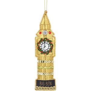 Carousel Home Big Ben Christmas Bauble Luxury Fabric Christmas Tree Hanging Ornament London Carousel Home Big Ben Christmas Bauble Luxury Fabric Christmas Tree Hanging Ornament London