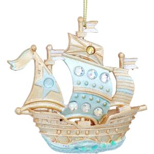 Carousel Home Pirate Ship Christmas Bauble Nautical Christmas Tree Ornament Resin Christmas Carousel Home Pirate Ship Christmas Bauble Nautical Christmas Tree Ornament Resin Christmas