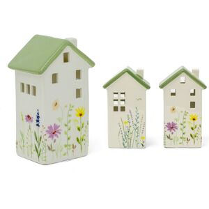Carousel Home Floral House Tealight Holder Ceramic House Shaped Tea Light Holder With Flower Carousel Home Floral House Tealight Holder Ceramic House Shaped Tea Light Holder With Flower