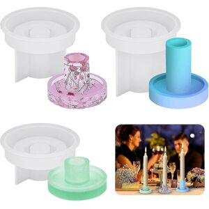 Unbranded (Round Shape) 2pcs Candles Holder Resin Mold, Love Heart Candlestick Silicone Mo Unbranded (Round Shape) 2pcs Candles Holder Resin Mold, Love Heart Candlestick Silicone Mo